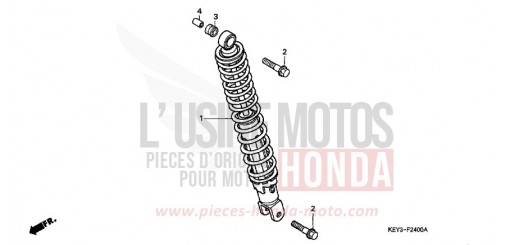 AMMORTIZZATORE POSTERIORE FES125W di 1998